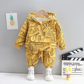 Boys Casual Long-sleeved Suit Baby Hooded Sweater
