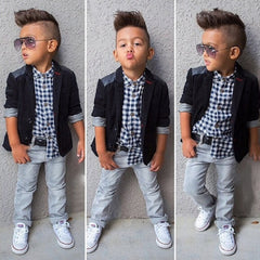 Direct Approval Of A Wholesale Foreign Trade Children's Clothing Boy Suit Jacket Shirt ,Jeans Children's Suit Factory