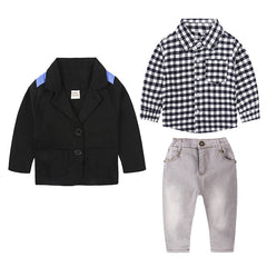 Direct Approval Of A Wholesale Foreign Trade Children's Clothing Boy Suit Jacket Shirt ,Jeans Children's Suit Factory