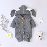 Baby knitted romper