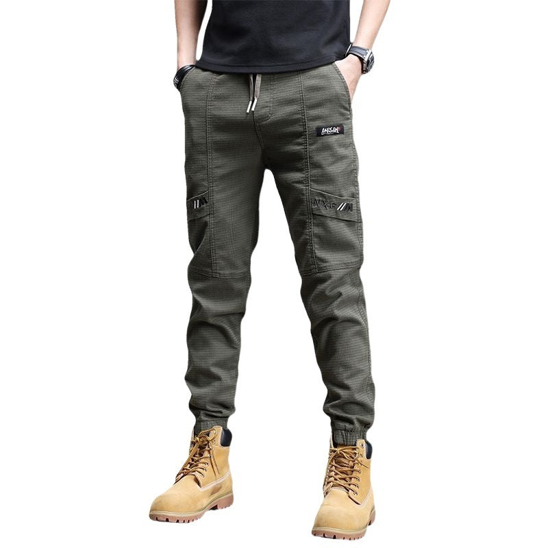 Men's Washed Stretch Casual Trousers