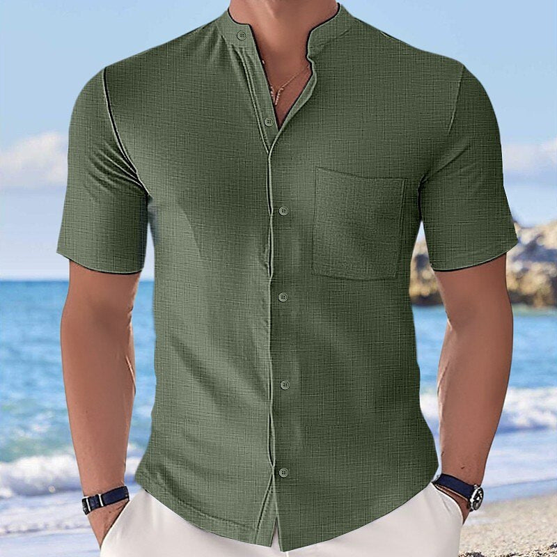 Cool Stand Collar Summer Shirt Top