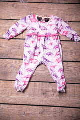 Snowy Dino’s Girl Infant Romper