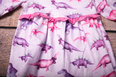Snowy Dino’s Girl Infant Romper