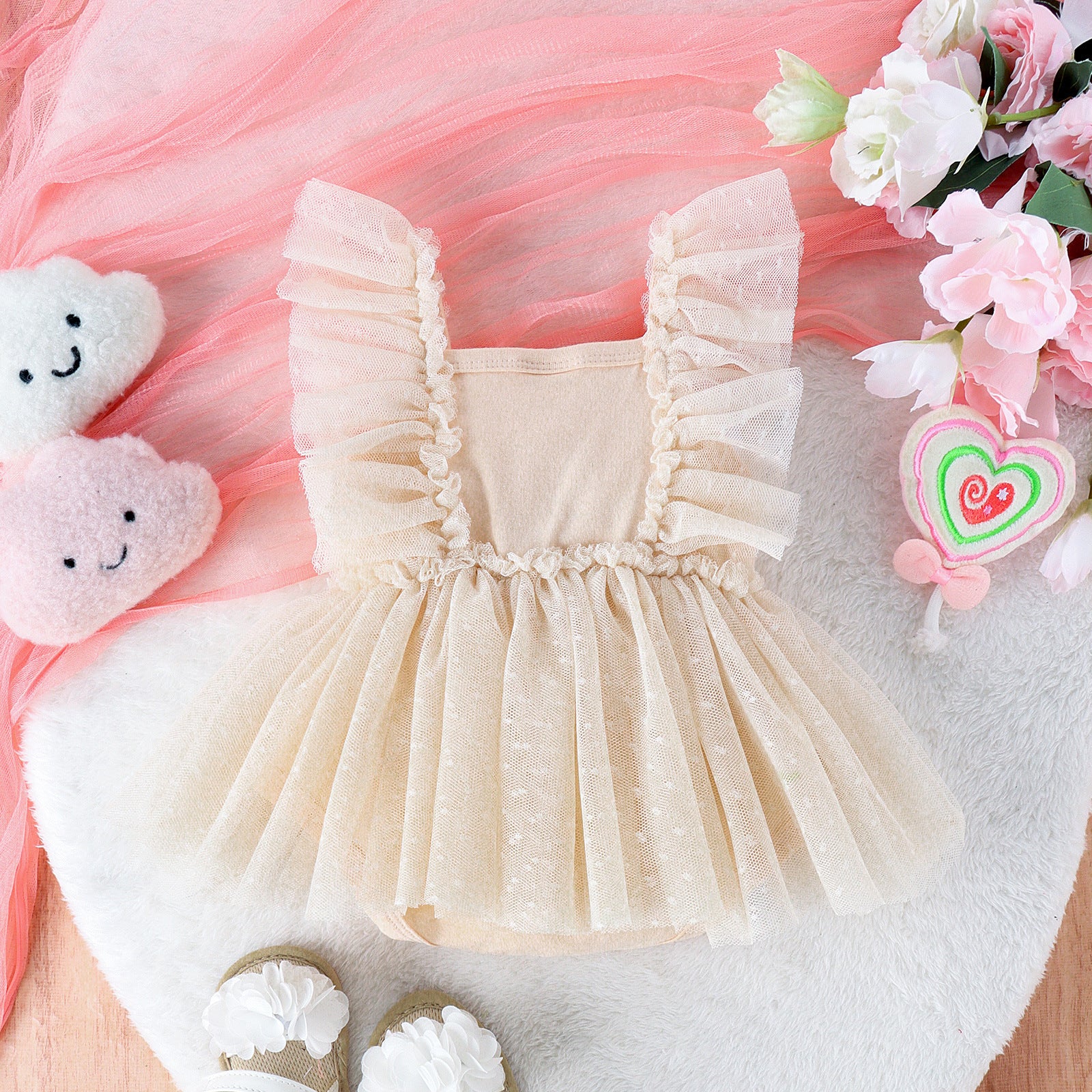 Jumpsuit Net Skirt Princess Baby Dress