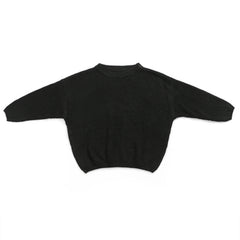 Solid Csul Sweter Sloucy Soft Wool Itted