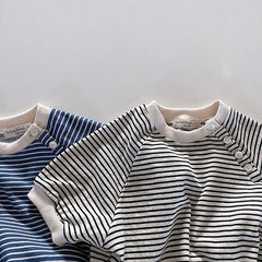 Baby Striped Shorts Set Toddler Baby Two-piece Set