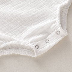 Ins Hot Style Boys And Girls Bubble Cotton Sleeveless Bag Fart Clothes 0-2 Years Old Baby