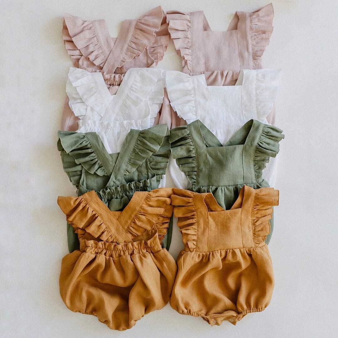 Cotton And Linen Romper Baby Sling Bag Fart Romper