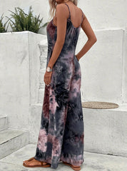 Wide Leg Print Jumpsuit