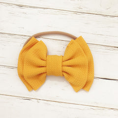 Children's Bow Hair Band Baby Double Layer