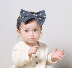 Girls headdress with cotton and linen
