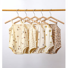 Summer Ins Style Baby Sling Cotton Printed Romper