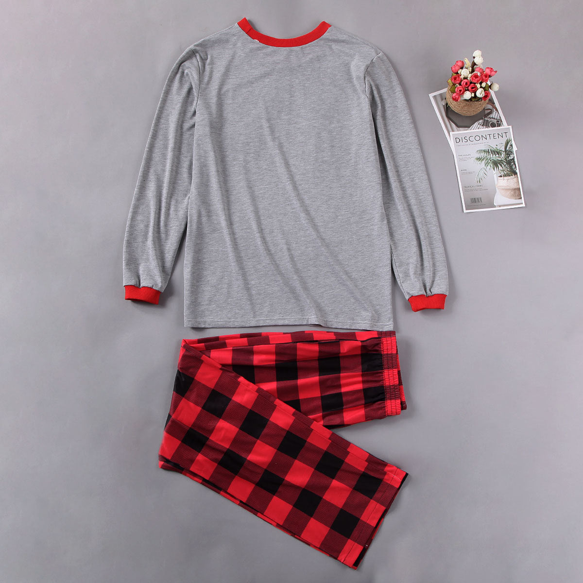 Car Printing Round Neck Color Matching Family Suit