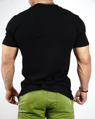 Men's Sports Running Workout Basketball Casual Cotton Stretch Short Sleeve
