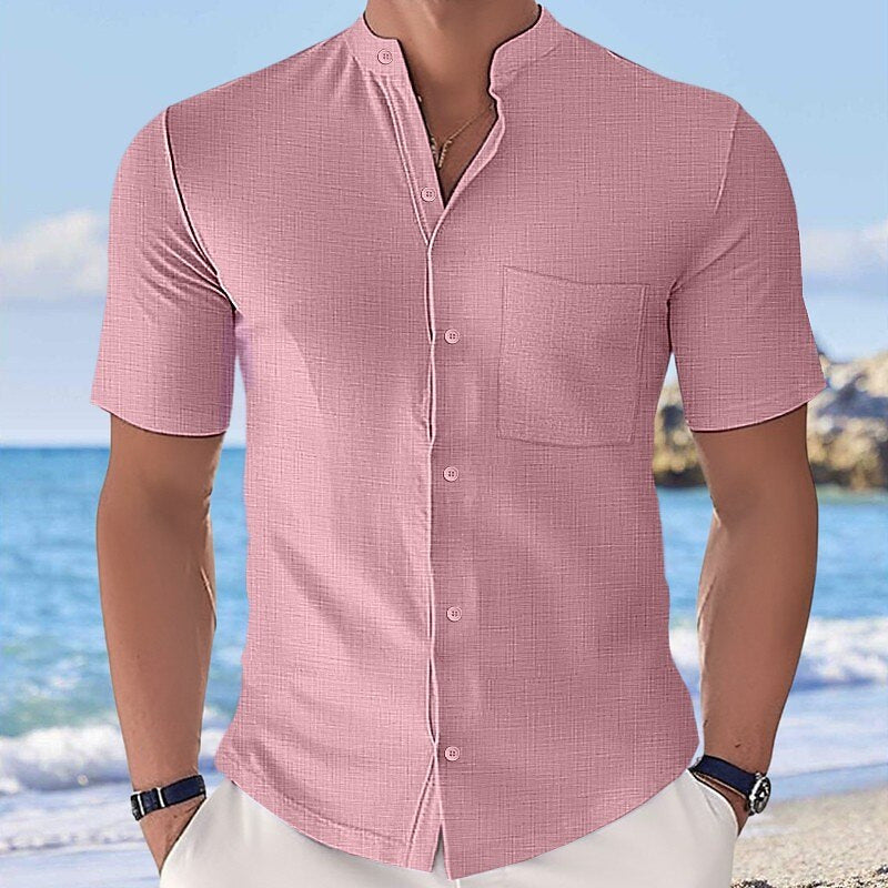 Cool Stand Collar Summer Shirt Top