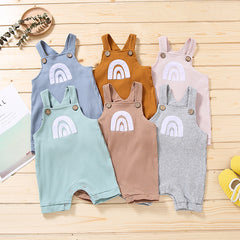 Rainbow Multicolor girls Overalls