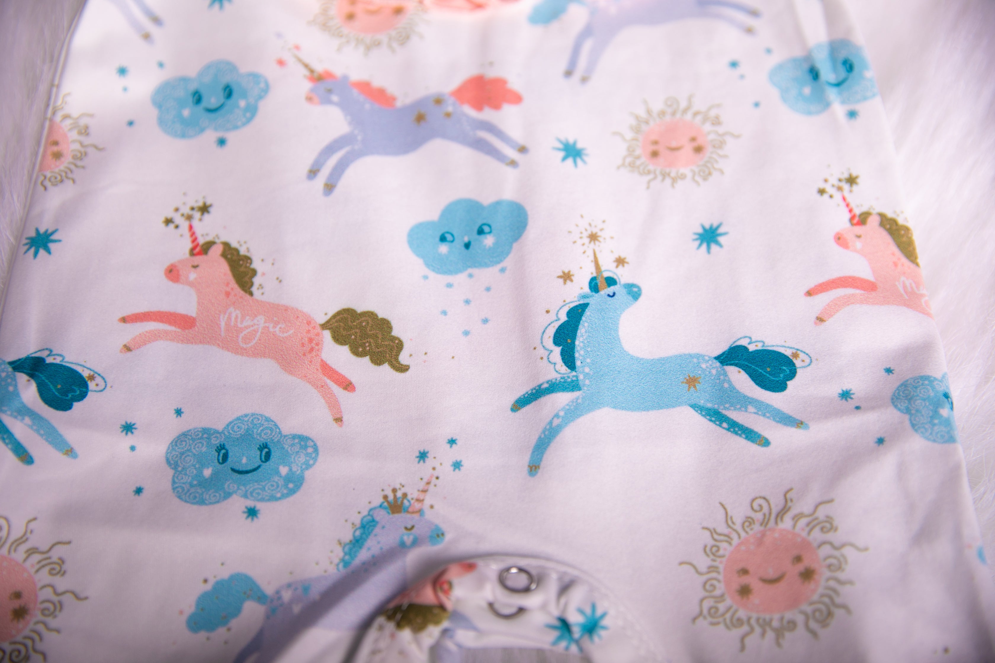 Clouds and Unicorns Romper