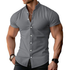Cool Stand Collar Summer Shirt Top