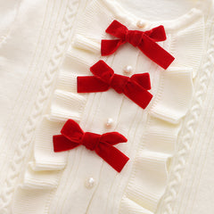 New Knitted Two-piece Baby Girl Korean Style Top Skirt Suit Skirt