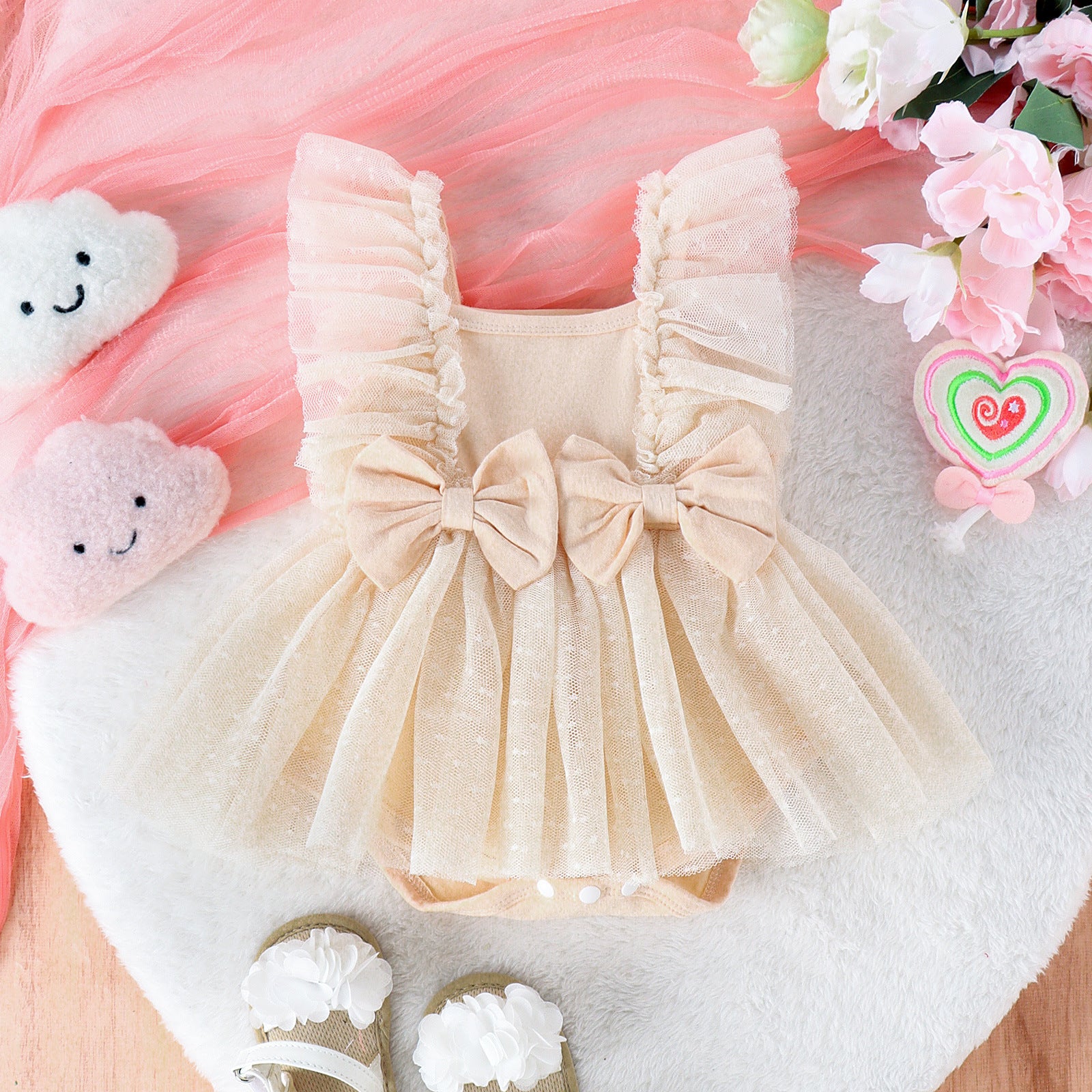 Jumpsuit Net Skirt Princess Baby Dress