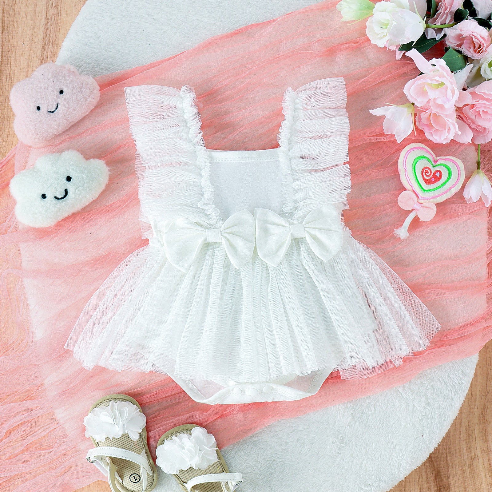 Jumpsuit Net Skirt Princess Baby Dress