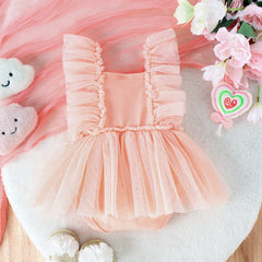 Jumpsuit Net Skirt Princess Baby Dress