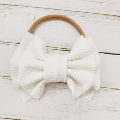 Children's Bow Hair Band Baby Double Layer
